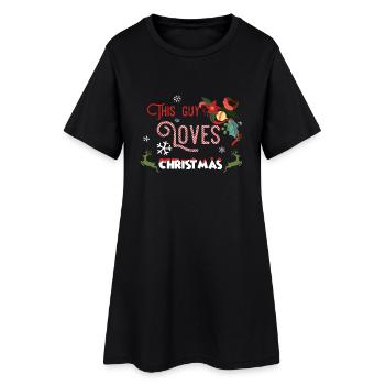 Noël Guy Amour de Noël cadeau de Noël - Robe T-shirt Femme - noir - Devant