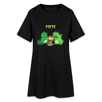 Fiete birthday gift - Women’s T-Shirt Dress - black - Front