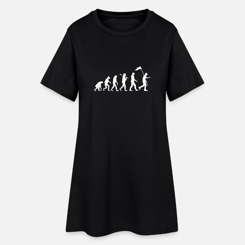 Scout Evolution · Evolution · Camping · Nature - Robe T-shirt Femme - noir