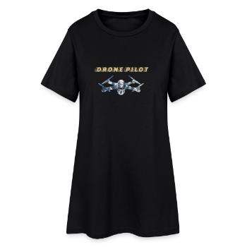 Drone pilote Drone pilote - Robe T-shirt Femme - noir - Devant