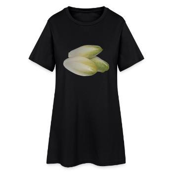 laitue salade de laitue Halloween légumes vegetables12 - Robe T-shirt Femme - noir - Devant