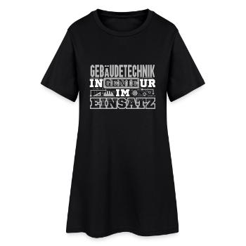 Gebäudetechnik - Genie - Frauen T-Shirt-Kleid - Schwarz - Vorne