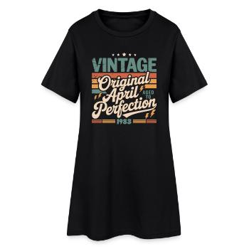 Avril 1983 Anniversaire avril 1983 Don 1983 - Robe T-shirt Femme - noir - Devant