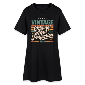 April 1979 Anniversary April 1979 Gift 1979 - Women’s T-Shirt Dress - black - Front