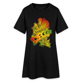 REGGAE - Women’s T-Shirt Dress - black - Front