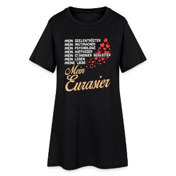 Eurasier - Mein - Frauen T-Shirt-Kleid - Schwarz - Vorne