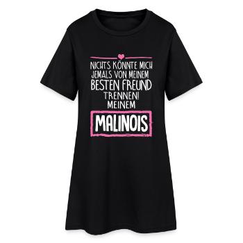 Malinois Hund Geschenk T-Shirt Bester Freund - Frauen T-Shirt-Kleid - Schwarz - Vorne