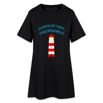 La thérapie? - Je dois juste aller à Ameland. - Robe T-shirt Femme - noir - Devant