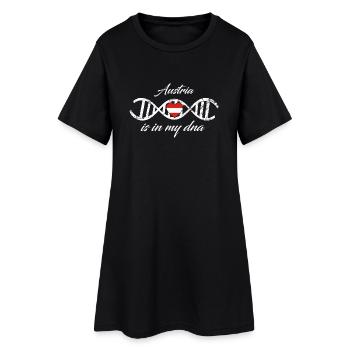 love my dna dns land country Austria - Frauen T-Shirt-Kleid - Schwarz - Vorne
