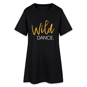 Wild DANCE - Dance Shirt - Frauen T-Shirt-Kleid - Schwarz - Vorne