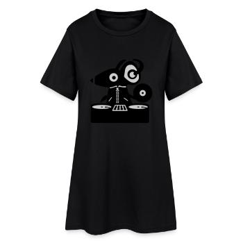 DJ Mouse - Rat - Robe T-shirt Femme - noir - Devant