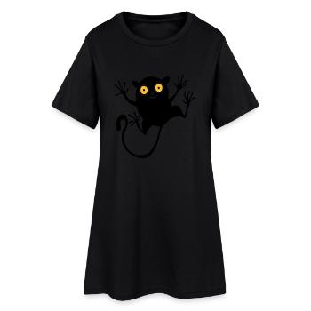 Koboldmaki (für Kinder) - Frauen T-Shirt-Kleid - Schwarz - Vorne