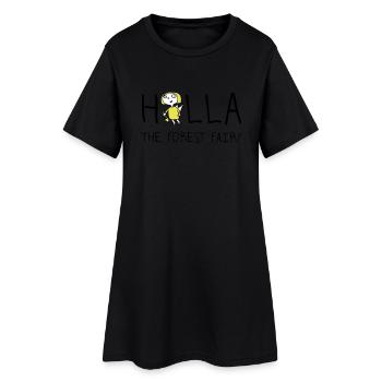 holla_the_forest_fairy_052012a_3c - Robe T-shirt Femme - noir - Devant