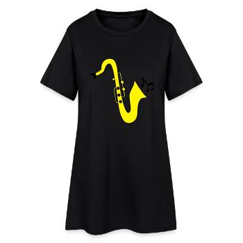 saxophones - Robe T-shirt Femme - noir - Devant