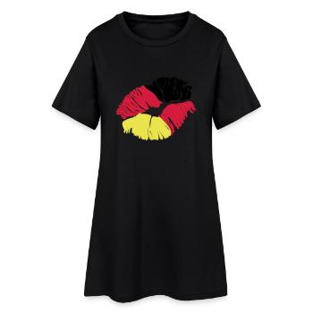 kiss germany - Women’s T-Shirt Dress - black - Front