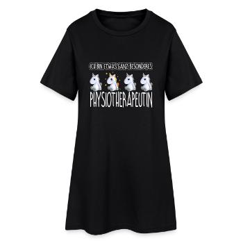 PHYSIOTHERAPEUTIN - Toll - Frauen T-Shirt-Kleid - Schwarz - Vorne