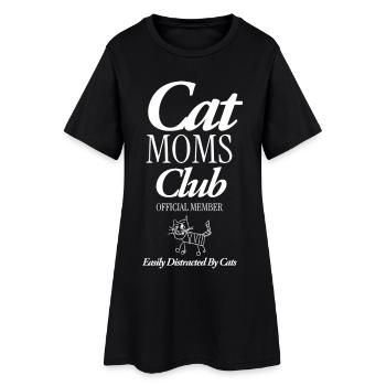 Club des mamans de chats - Robe T-shirt Femme - noir - Devant
