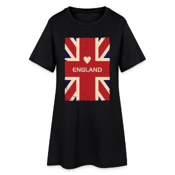 J'aime l'Angleterre - Robe T-shirt Femme - noir - Devant