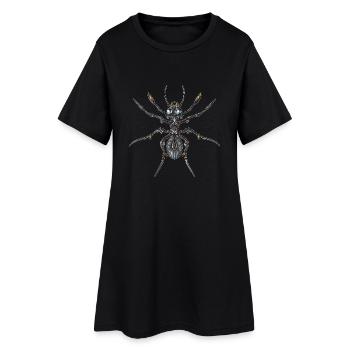 Robot-Ameise - Frauen T-Shirt-Kleid - Schwarz - Vorne