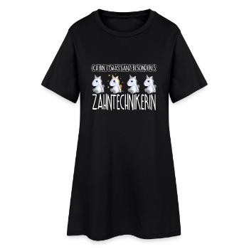ZAHNTECHNIKERIN - Toll - Frauen T-Shirt-Kleid - Schwarz - Vorne