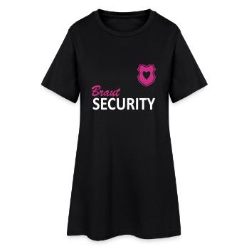 Braut Security JGA Design Pink - Frauen T-Shirt-Kleid - Schwarz - Vorne