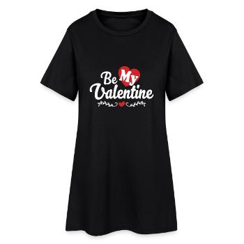 Be My Valentine Valentinstag Geschenk - Robe T-shirt Femme - noir - Devant