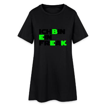 Ich bin ein Freak - Frauen T-Shirt-Kleid - Schwarz - Vorne