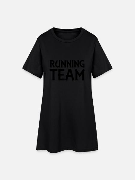Running Team - Robe T-shirt Femme - noir