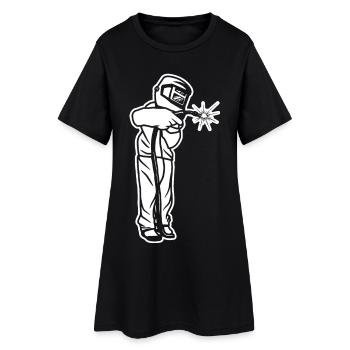 Enfant soudeur - Robe T-shirt Femme - noir - Devant
