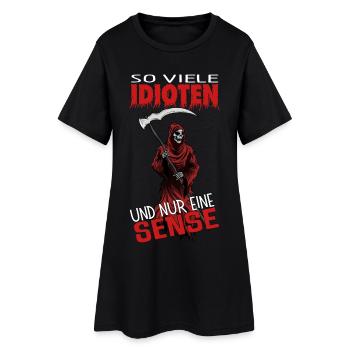 Tellement d’idiots et une seule faux - Robe T-shirt Femme - noir - Devant