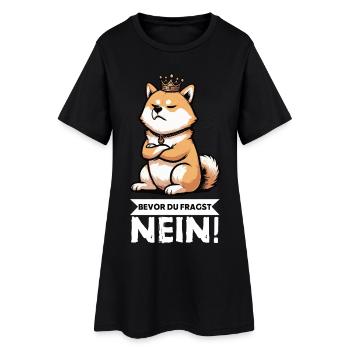 Avant que tu ne demandes à Shiba Inu Shiba Shiba Inus, propriétaire de Shiba Inus - Robe T-shirt Femme - noir - Devant