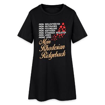 Rhodesian-Ridgeback- Mein - Frauen T-Shirt-Kleid - Schwarz - Vorne
