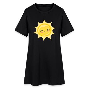 Sun - Sunbeams Sunlight Summer Fun - Women’s T-Shirt Dress - black - Front