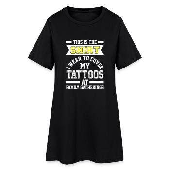 shirt Tattoo - Robe T-shirt Femme - noir - Devant