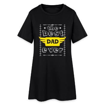Le plus grand jour de père de papa du monde cadeau papa Père - Robe T-shirt Femme - noir - Devant