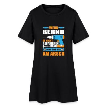 BERND Name Geschenk Reparatur reparieren - Frauen T-Shirt-Kleid - Schwarz - Vorne