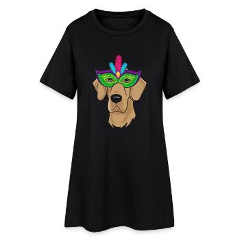 I love German Great Dane cadeau Carnival Faschin - Robe T-shirt Femme - noir - Devant
