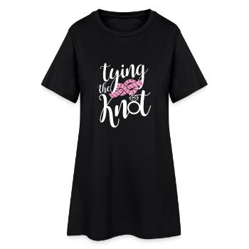 Jeune mariée d'équipe de Bachelorette T-shirt JGA - Robe T-shirt Femme - noir - Devant