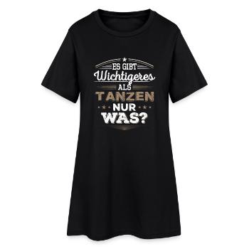 Tanzen, Dancing, Geschenk - Frauen T-Shirt-Kleid - Schwarz - Vorne