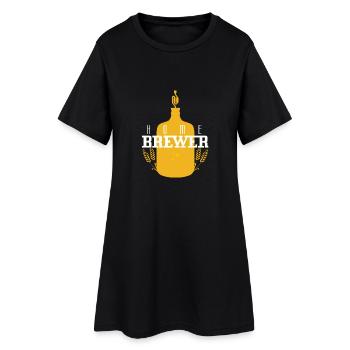 Hobbybrauer Logo - Frauen T-Shirt-Kleid - Schwarz - Vorne