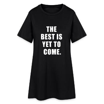 The best is yet to come Gift - Robe T-shirt Femme - noir - Devant