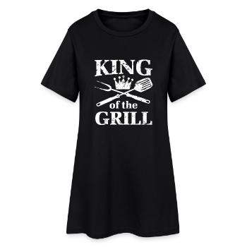 King of the Grill hot coal burger barbecue - Robe T-shirt Femme - noir - Devant