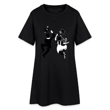 Bride - Groom - Wedding - Pair - Women’s T-Shirt Dress - black - Front