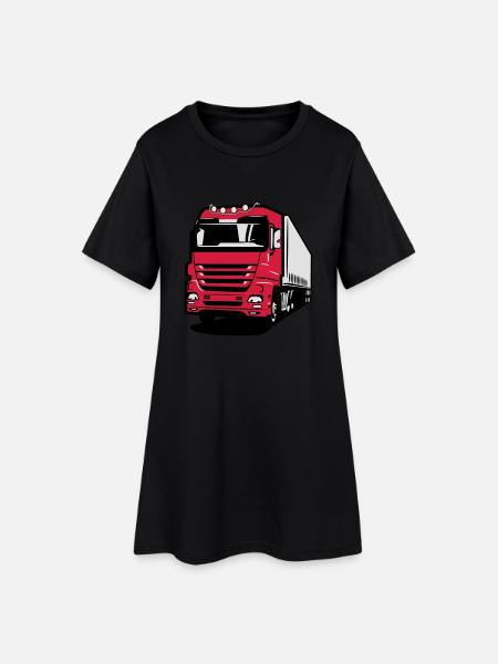 Camion camion - Robe T-shirt Femme - noir