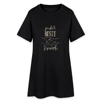 ziemlich Beste Freunde - Frauen T-Shirt-Kleid - Schwarz - Vorne