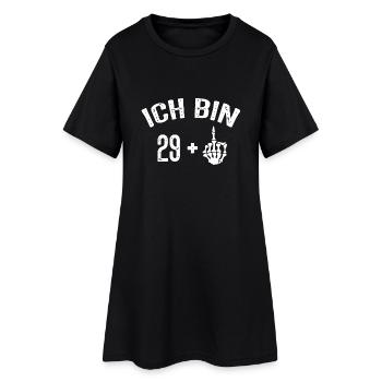 ich bin 29+1, 30.ter Geburtstag Shirt grunge - Frauen T-Shirt-Kleid - Schwarz - Vorne