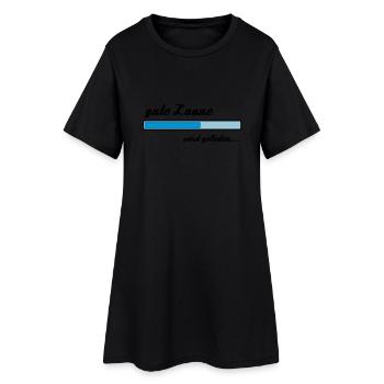 Bonne humeur se charge ... - Robe T-shirt Femme - noir - Devant