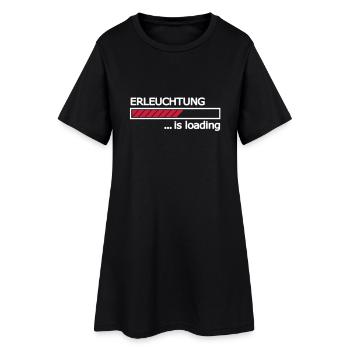 Lumières se Chargement en cours barre de - Robe T-shirt Femme - noir - Devant