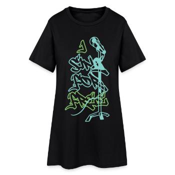Je chante gratuitement - Robe T-shirt Femme - noir - Devant