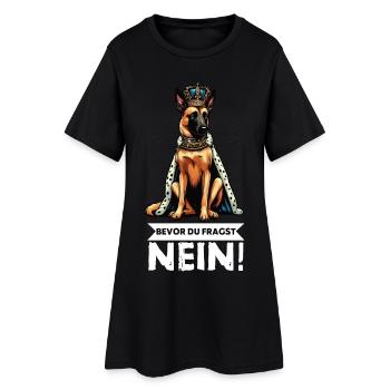 Avant que vous ne demandiez : Berger belge Malinois - Robe T-shirt Femme - noir - Devant